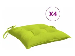 Clicnbuy Ropa De Casa-Cojines de palets de jardín 4 unidades tela Oxford 50x50x7 cm Verde