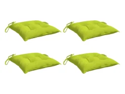 Clicnbuy Ropa De Casa-Cojines de palets de jardín 4 unidades tela Oxford 50x50x7 cm Verde