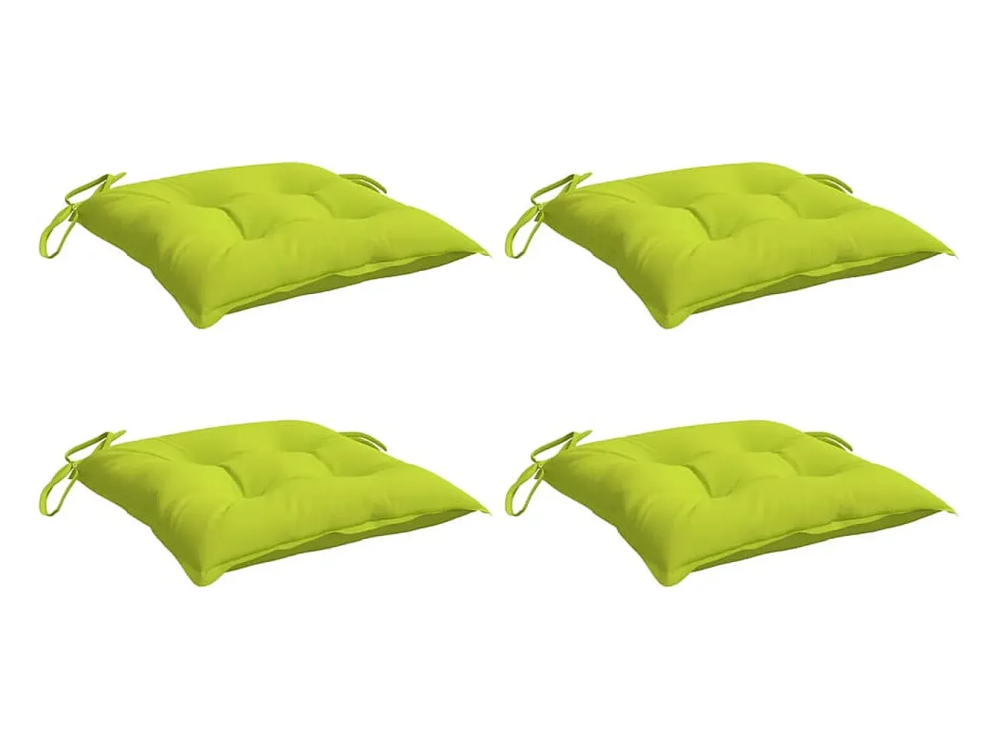 Clicnbuy Ropa De Casa-Cojines de palets de jardín 4 unidades tela Oxford 50x50x7 cm Verde