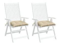 Clicnbuy Cojines de palets de jardín 2 unidades tela Oxford 50x50x7 cm Beige Outlet