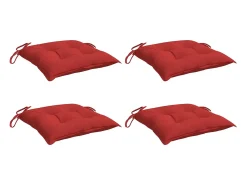 Best Clicnbuy Cojines de palets de jardín 4 unidades tela Oxford 50x50x7 cm Rojo