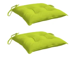 Outlet Cojines de palets de jardín 2 uds tela Oxford 50x50x7 cm ES136978 Verde