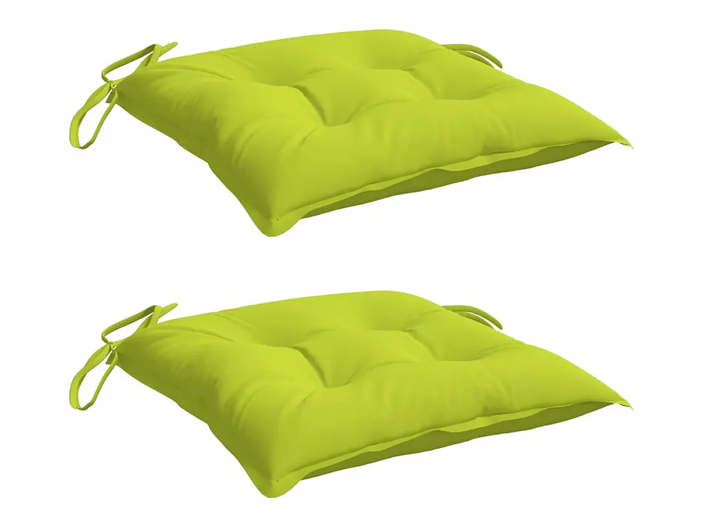 Outlet Cojines de palets de jardín 2 uds tela Oxford 50x50x7 cm ES136978 Verde