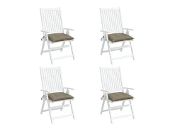 Discount Clicnbuy Cojines de palets de jardín 4 unidades tela Oxford taupé 50x50x7 cm Topo