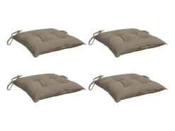 Discount Clicnbuy Cojines de palets de jardín 4 unidades tela Oxford taupé 50x50x7 cm Topo