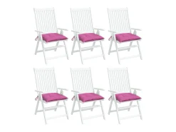 Outlet Clicnbuy Cojines de silla 6 unidades tela Oxford 50x50x7 cm Rosa