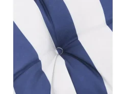 Clicnbuy Cojines de silla 4 unidades tela Oxford rayas azul blanco 50x50x7 cm Multicolor Discount