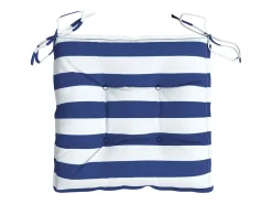 Clicnbuy Ropa De Casa-Cojines de silla 6 unidades tela Oxford rayas azul blanco 50x50x7 cm Multicolor