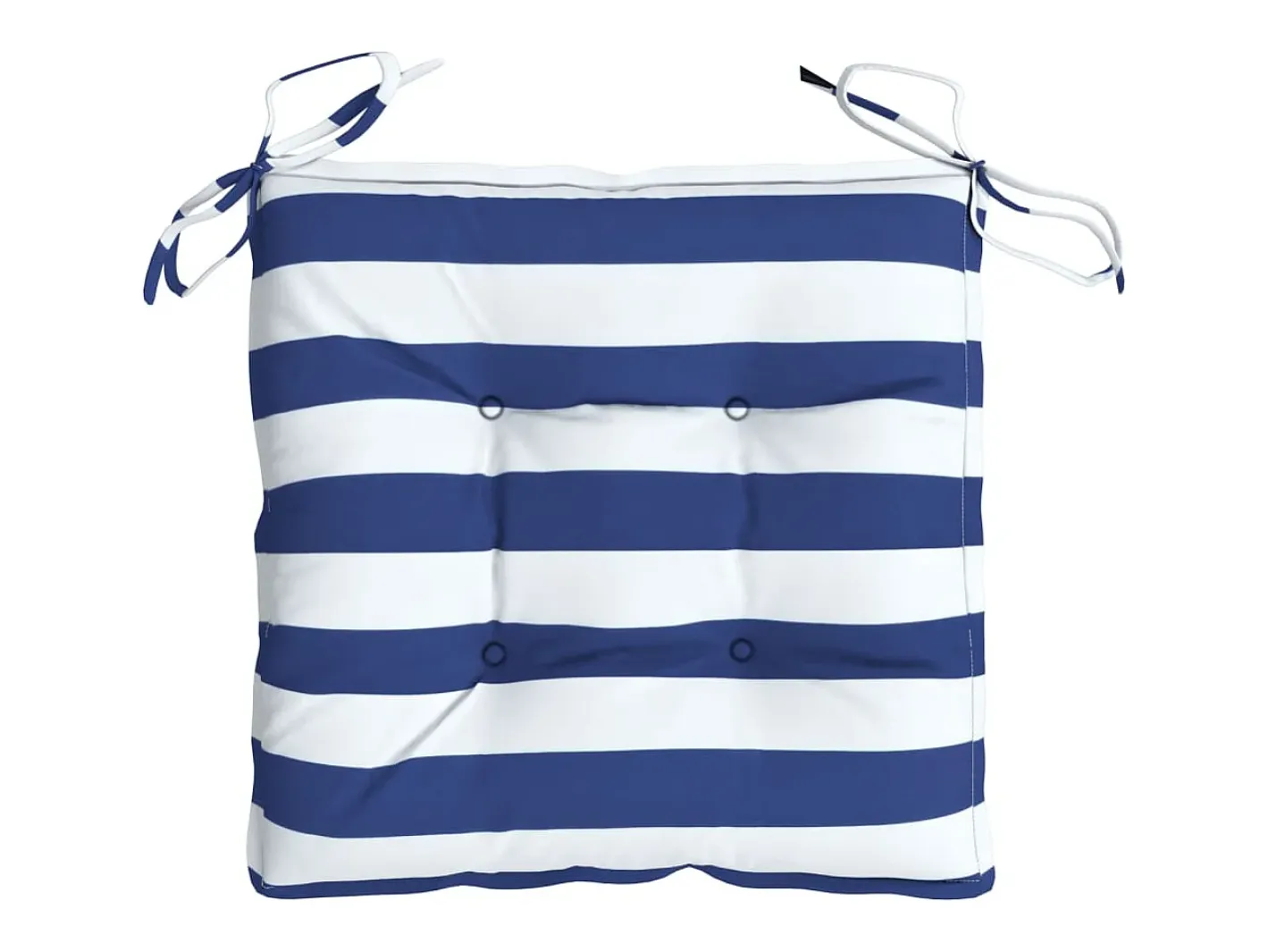 Clicnbuy Ropa De Casa-Cojines de silla 6 unidades tela Oxford rayas azul blanco 50x50x7 cm Multicolor