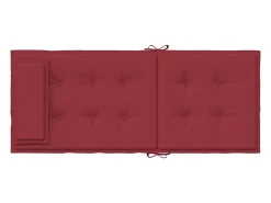 Clicnbuy Cojines de silla con respaldo alto 2 unidades tela Oxford tinto Rojo Hot
