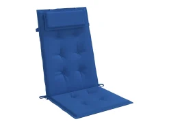 Clicnbuy Ropa De Casa-Cojines de silla con respaldo alto 6 unidades tela Oxford klein Azul