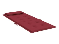 Clicnbuy Ropa De Casa-Cojines de silla con respaldo alto 6 unidades tela Oxford tinto Rojo