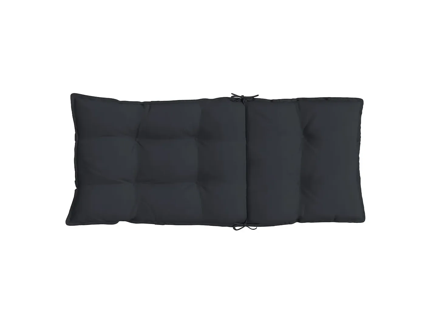 Clicnbuy Ropa De Casa-Cojines de silla con respaldo alto 4 unidades tela Oxford Negro