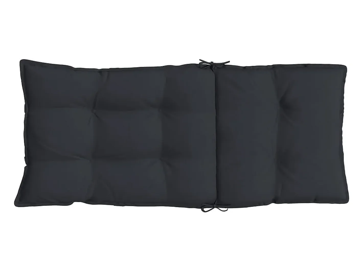Clicnbuy Ropa De Casa-Cojines de silla con respaldo alto 4 unidades tela Oxford Negro