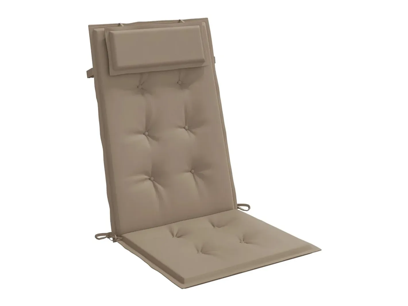 Online Clicnbuy Cojines de silla con respaldo alto 4 unidades tela Oxford gris taupe Topo