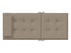 Clicnbuy Cojines de silla con respaldo alto 2 unidades tela Oxford gris taupe Topo