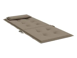 Clicnbuy Cojines de silla con respaldo alto 2 unidades tela Oxford gris taupe Topo
