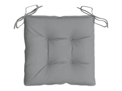 Clicnbuy Cojines de silla de jardín 4 unidades tela 40x40x7 cm Gris Best