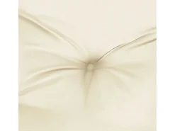 Outlet Clicnbuy Cojines de silla de jardín 4 unidades tela Oxford crema 40x40x7 cm Blanco