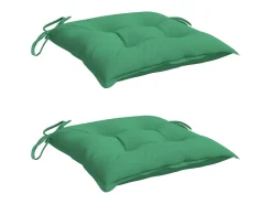 Best Clicnbuy Cojines de silla de jardín 2 unidades tela Oxford 40x40x7 cm Verde