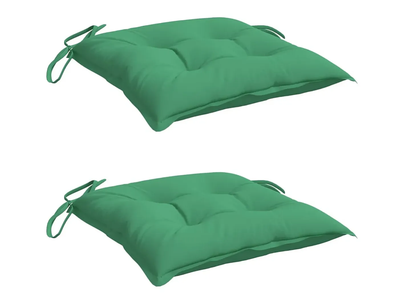 Best Clicnbuy Cojines de silla de jardín 2 unidades tela Oxford 40x40x7 cm Verde