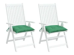 Best Clicnbuy Cojines de silla de jardín 2 unidades tela Oxford 40x40x7 cm Verde