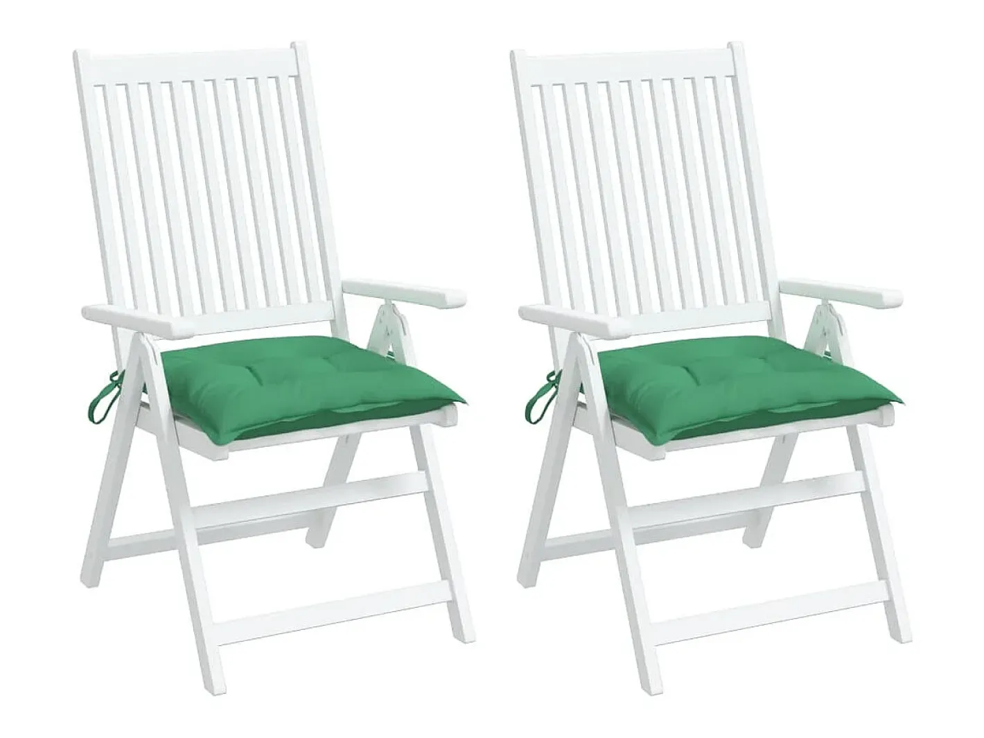 Best Clicnbuy Cojines de silla de jardín 2 unidades tela Oxford 40x40x7 cm Verde