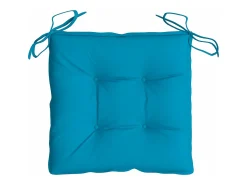 Clicnbuy Ropa De Casa-Cojines de silla de jardín 4 unidades tela Oxford azul 40x40x7 cm Multicolor