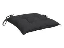 Clicnbuy Cojines de silla de jardín 2 unidades tela Oxford 40x40x7 cm Negro Best