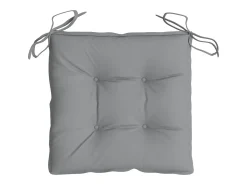 Clicnbuy Ropa De Casa-Cojines de silla de jardín 2 unidades tela Oxford 40x40x7 cm Gris