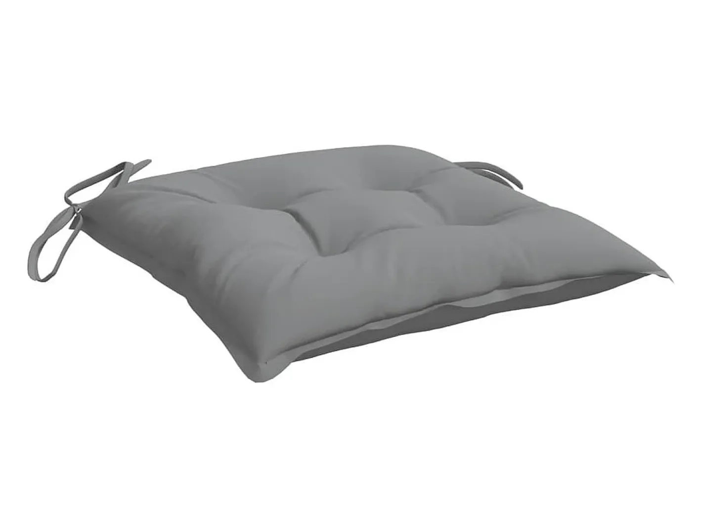 Clicnbuy Ropa De Casa-Cojines de silla de jardín 4 unidades tela Oxford 50x50x7 cm Gris