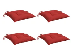 Sale Clicnbuy Cojines de silla de jardín 4 unidades tela Oxford 50x50x7 cm Rojo