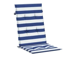 Sale Clicnbuy Cojines de silla de respaldo alto 6 unidades tela rayas azul&blanco Multicolor
