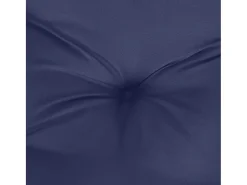 Clicnbuy Ropa De Casa-Cojines de silla de respaldo bajo 2 unidades tela marino Azul