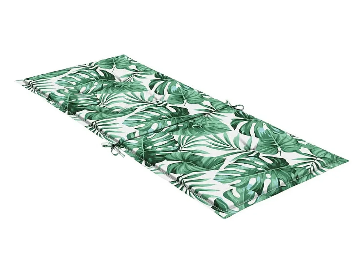 Outlet Clicnbuy Cojines de silla de respaldo alto 2 unidades tela estampado de hojas Verde