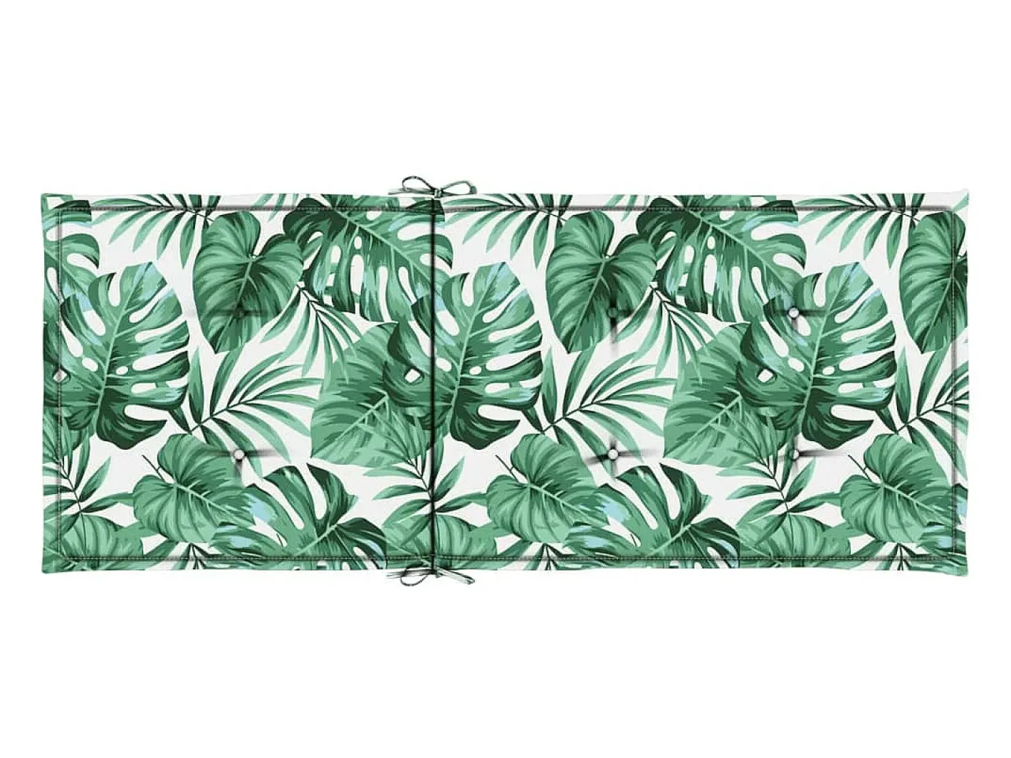 Outlet Clicnbuy Cojines de silla de respaldo alto 2 unidades tela estampado de hojas Verde