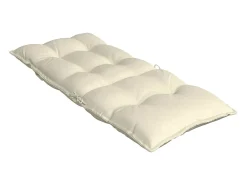 Clicnbuy Cojines de silla respaldo alto 2 unidades tela Oxford color Crema Hot