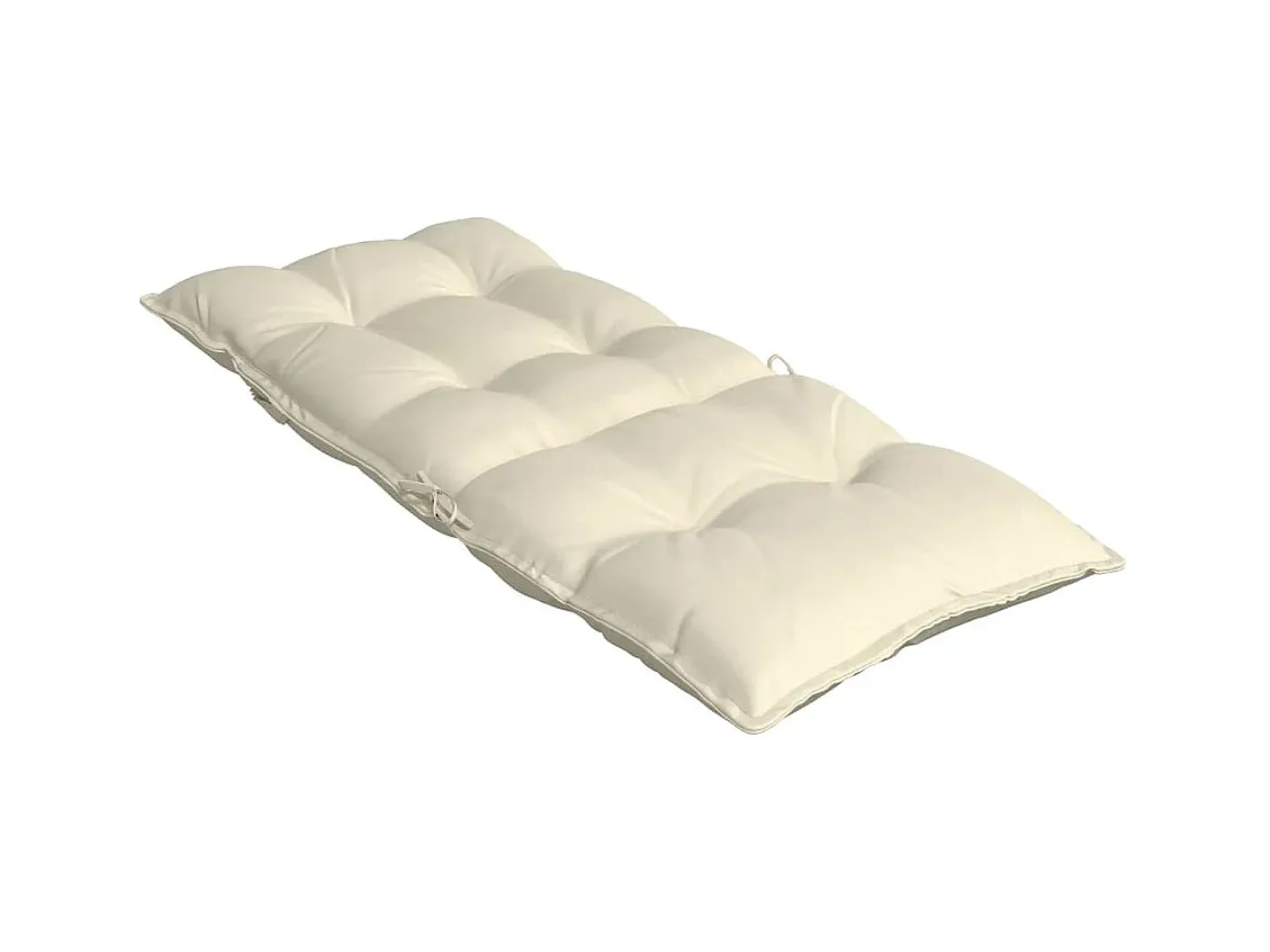 Clicnbuy Cojines de silla respaldo alto 2 unidades tela Oxford color Crema Hot