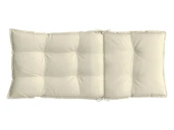 Clicnbuy Cojines de silla respaldo alto 2 unidades tela Oxford color Crema Hot