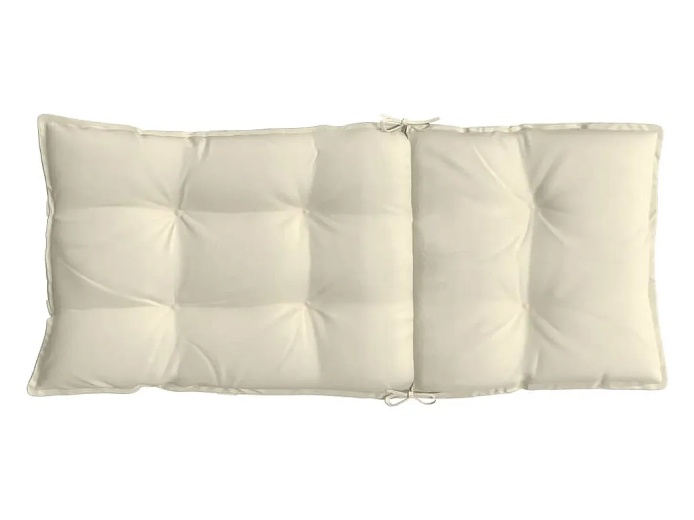Clicnbuy Cojines de silla respaldo alto 2 unidades tela Oxford color Crema Hot