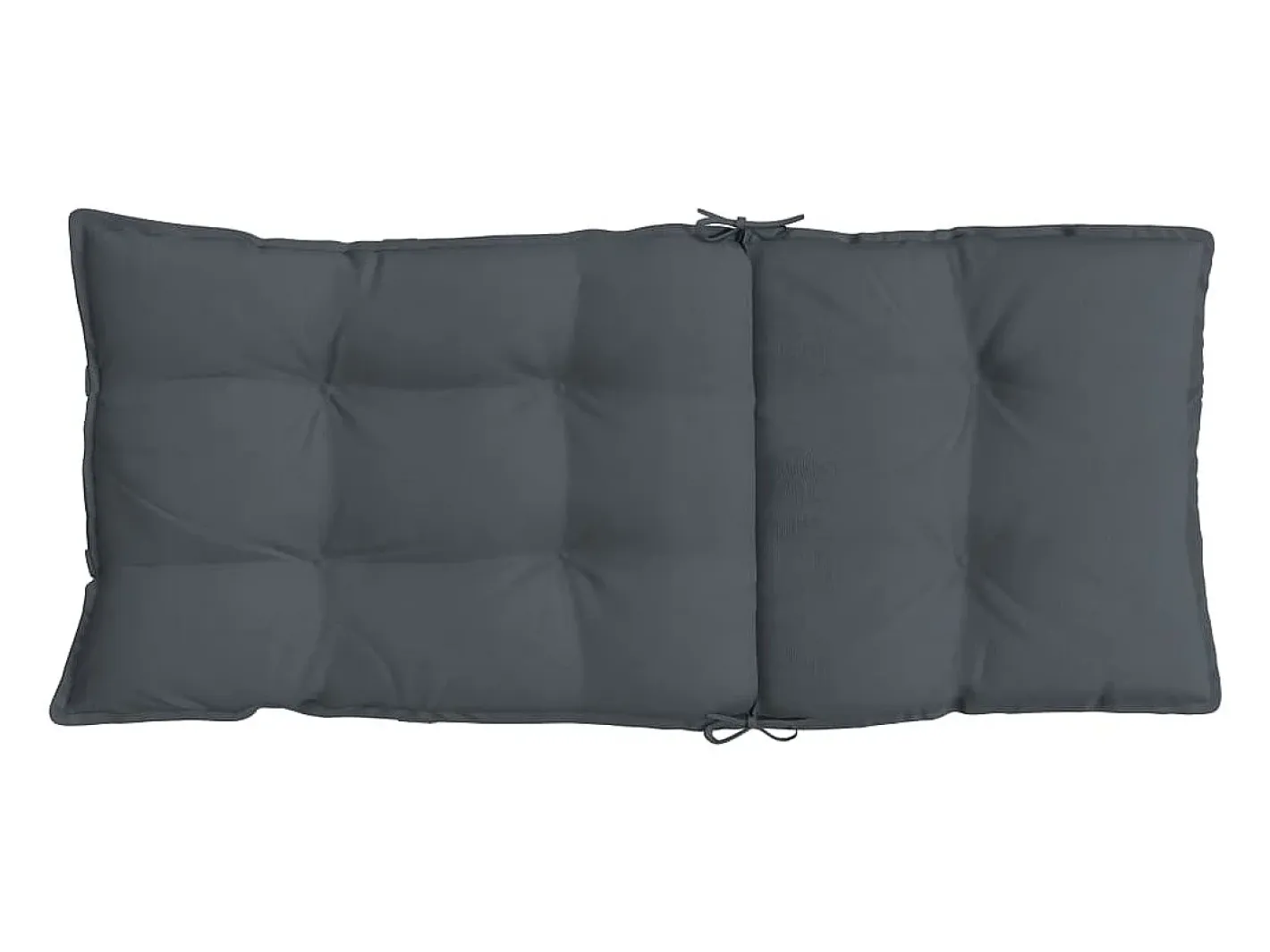 Clicnbuy Ropa De Casa-Cojines de silla respaldo alto 6 unidades tela Oxford Gris antracita