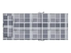 Discount Clicnbuy Cojines de silla respaldo alto 6 unidades tela Oxford a cuadros Gris