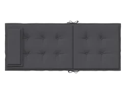 Clicnbuy Cojines de silla respaldo alto 4 unidades tela Oxford Gris antracita