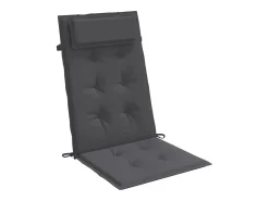 Clicnbuy Cojines de silla respaldo alto 4 unidades tela Oxford Gris antracita