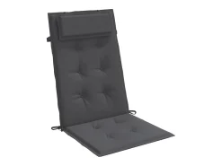 New Clicnbuy Cojines de silla respaldo alto 6 unidades tela Oxford Gris antracita