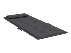 New Clicnbuy Cojines de silla respaldo alto 6 unidades tela Oxford Gris antracita
