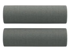 Ropa De Casa-Cojines decorativos 2 uds tela oscuro 15x50 cm ES262974 Gris