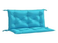 Cojines para banco de jardín 2 uds tela turquesa 100x50x7 cm ES397258 Azul New