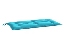 Cojines para banco de jardín 2 uds tela turquesa 100x50x7 cm ES397258 Azul New