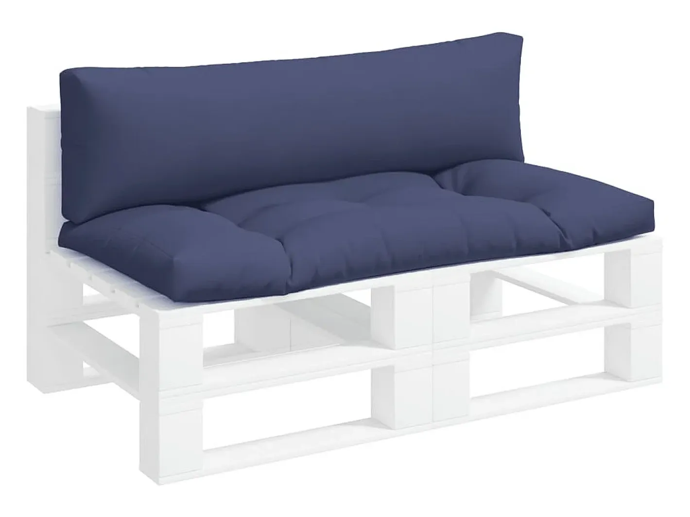 Clicnbuy Ropa De Casa-Cojines para muebles de palets 2 unidades tela Oxford marino Azul